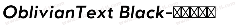 OblivianText Black字体转换